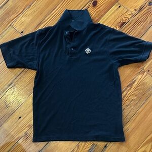 Reebok Men's Black Polo Shirt - Saints